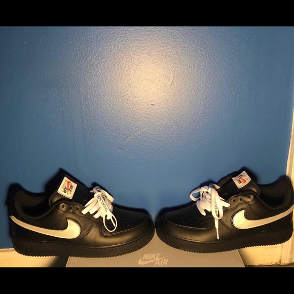 black air force 1 different color swoosh